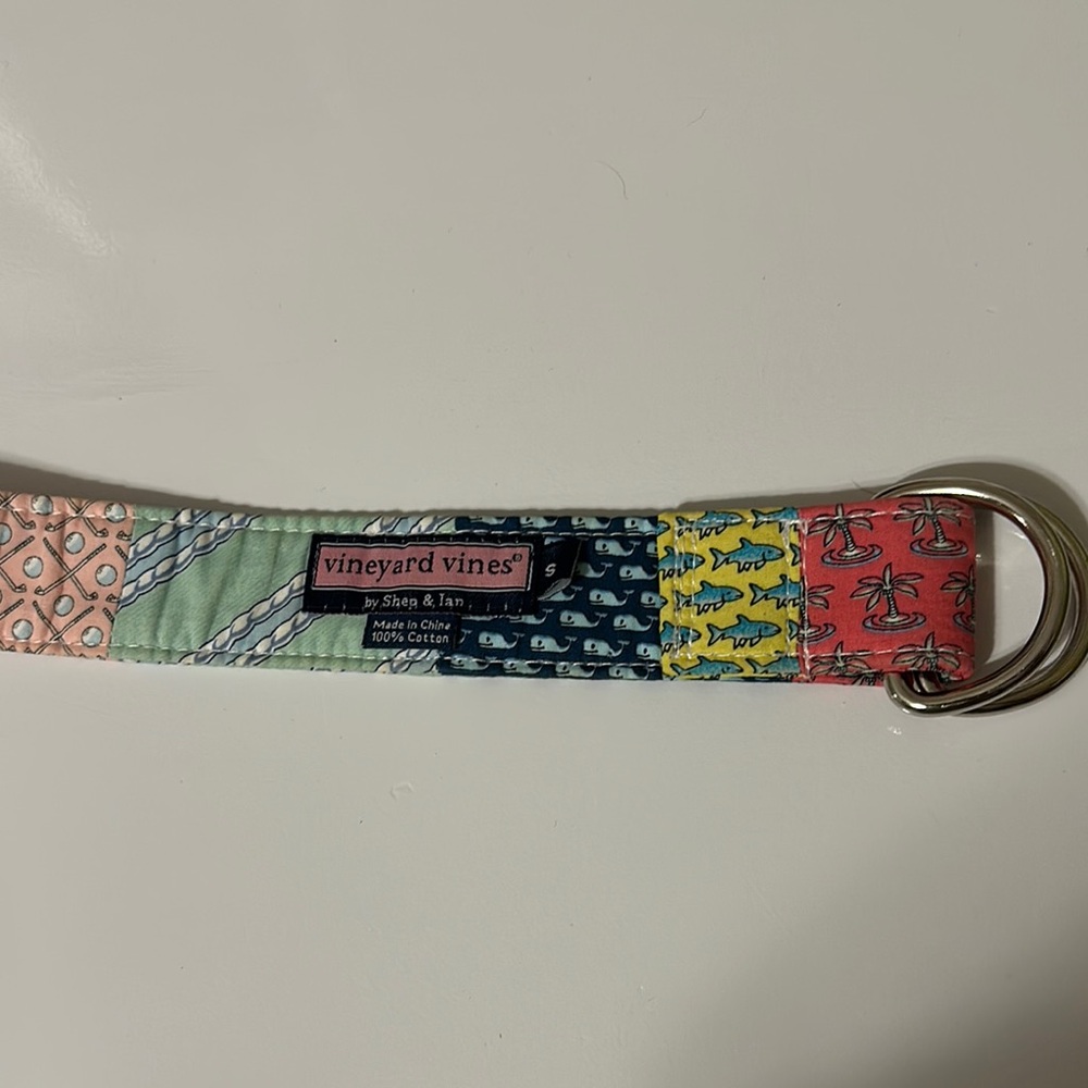 Vineyard Vines Patchwork Belt Size Small